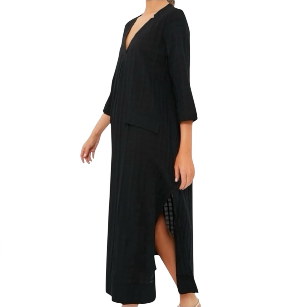 Pomander‎ Place Carolina Caftan Dress Black Maxi Size Small - Picture 11 of 11